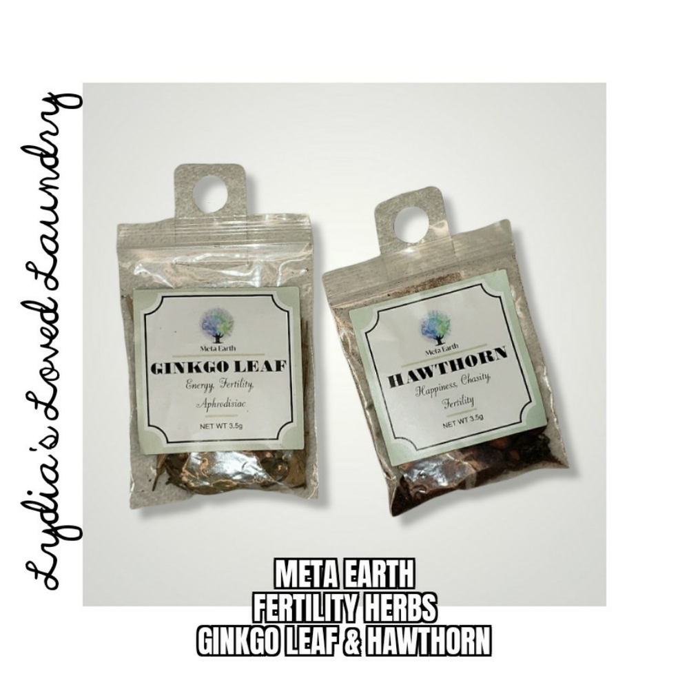 💥 5/$10 Ginko Leaf & Hawthorn Fertility Bundle 2 Bags Natural Herbs